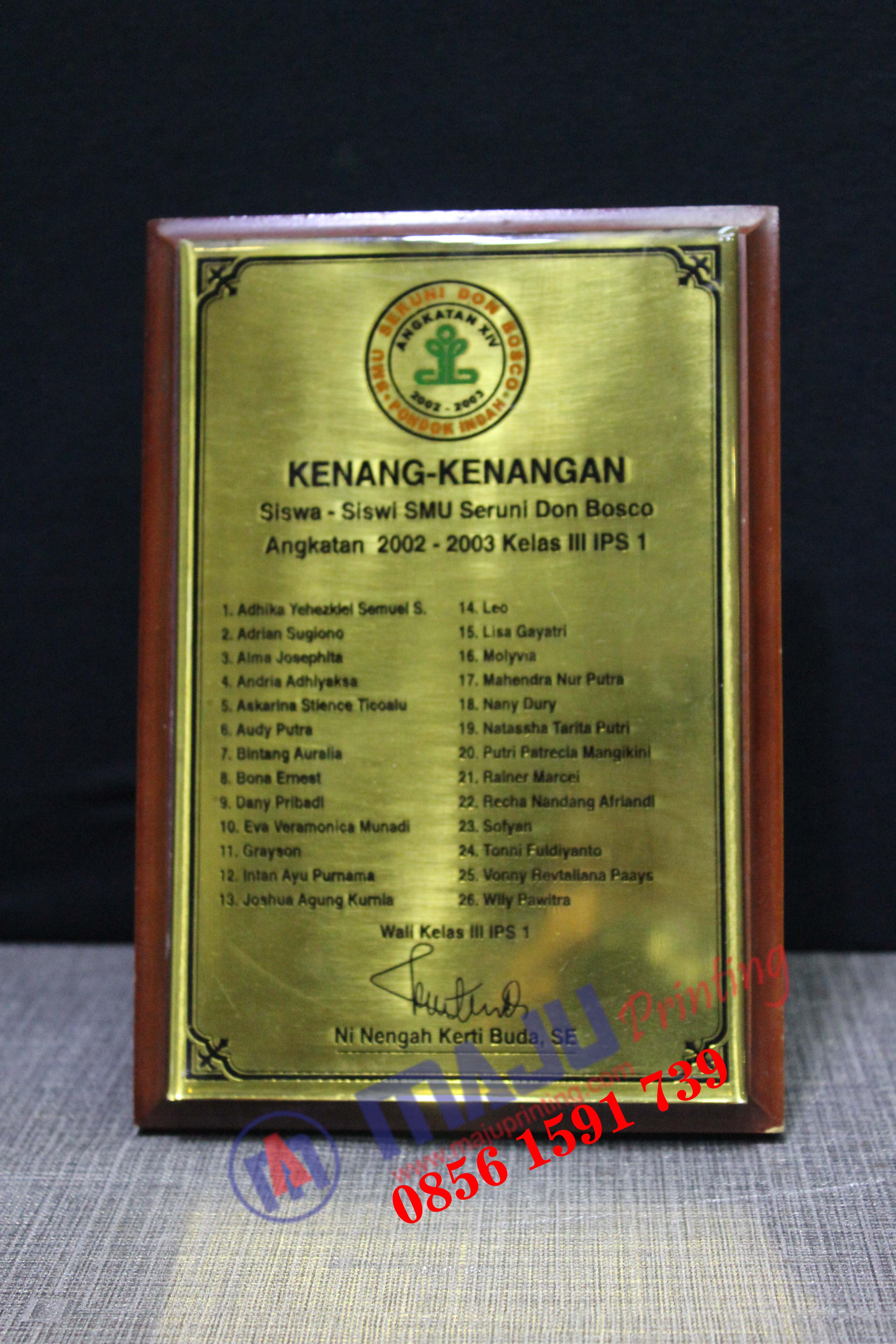 Plakat Kayu Img7298 Plakat Dan Medali Murah